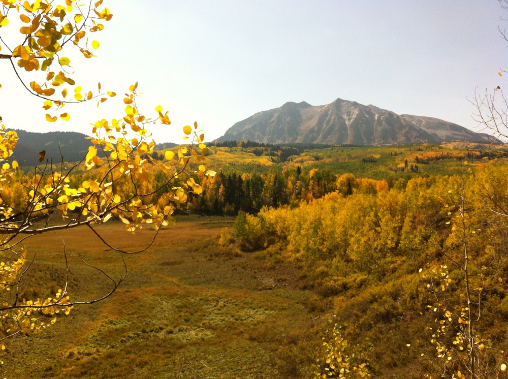 Mount Marcellina on a day of gold 