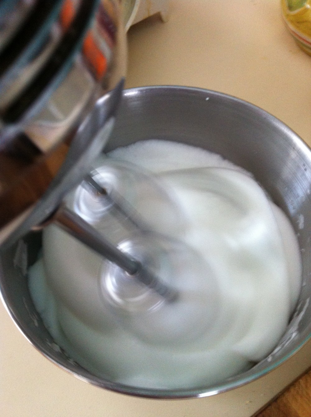 the key to the lightness of the waffles is beating the egg whites separately