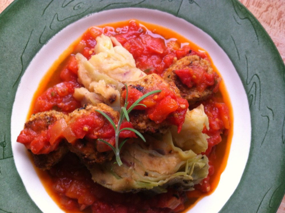 Dinner is served! another view of the Stuffed Cabbage dish