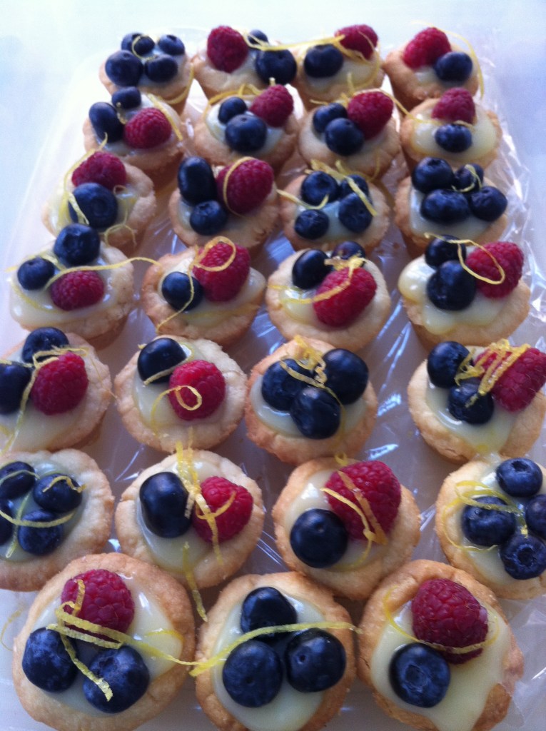 ....dozens of lemon curd tarts...