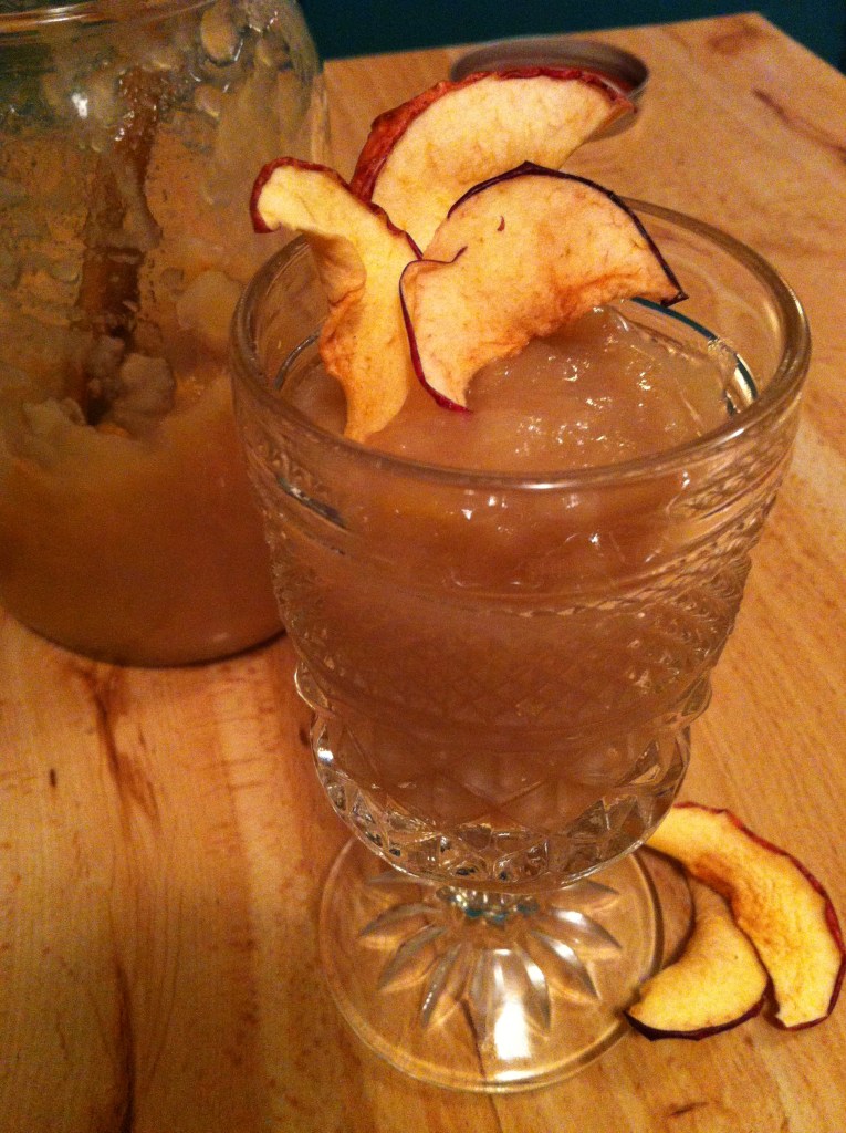 Tonight's dessert: Ginger Apple Sauce with Dried Apples