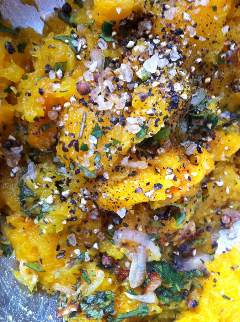 the butternut squash filling