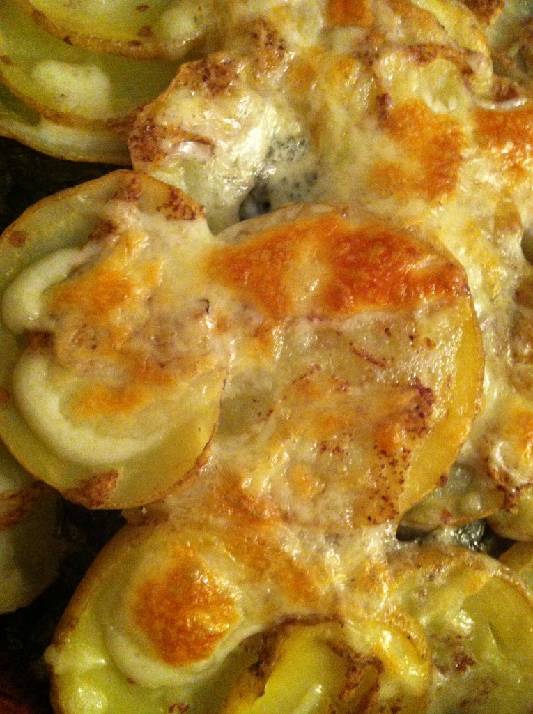 Scalloped Kale and Yukon Gold Potatoes 