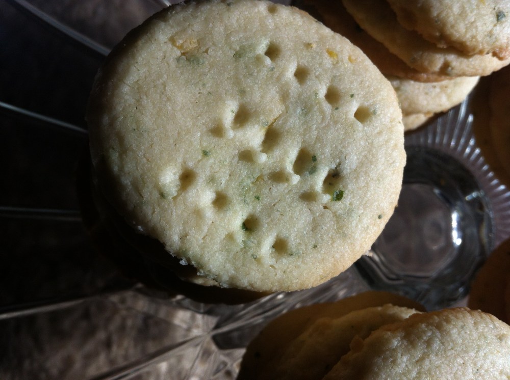 gluten free lemon verbena shortbread