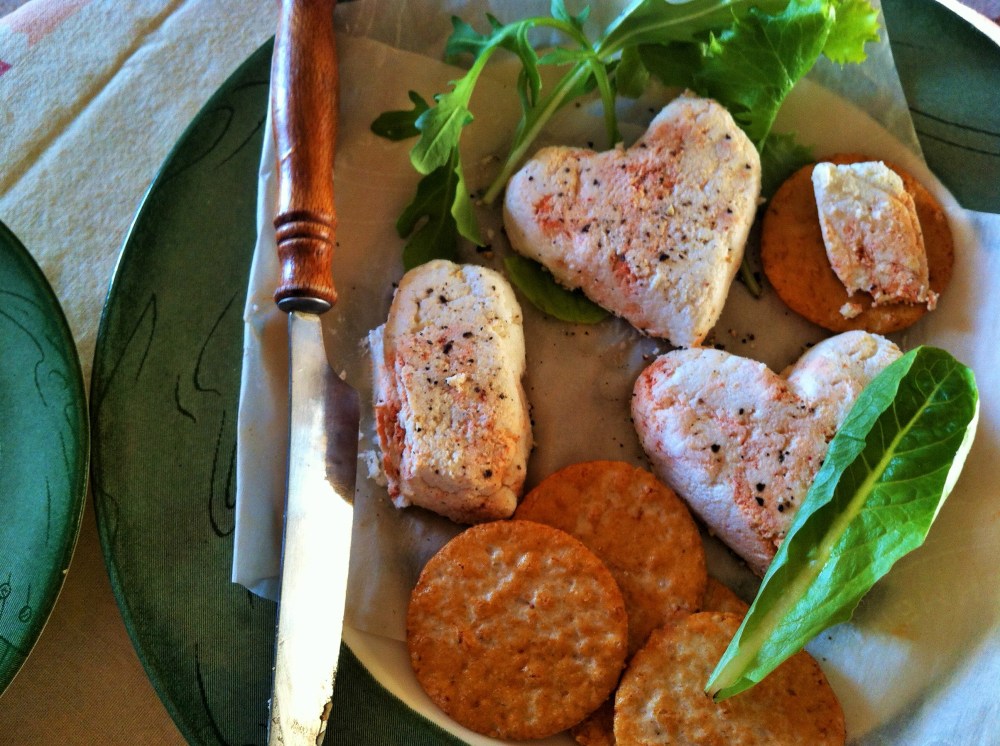 Smoked Paprika Goat  Cheese Hearts