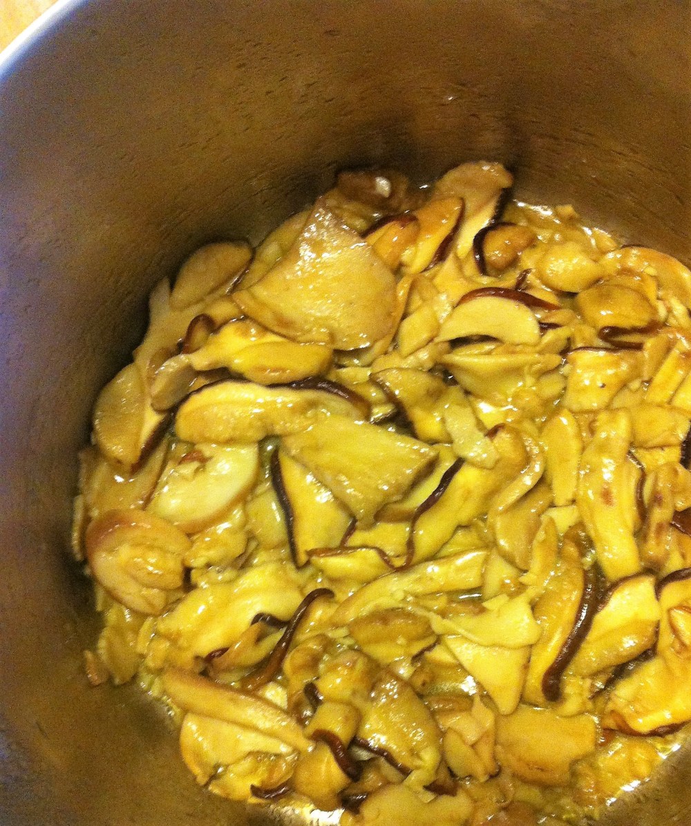 aromatic! garlic butter sauteed boletes